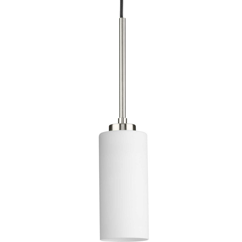 Progress Lighting P500404-009 One Light Pendant, Brushed Nickel