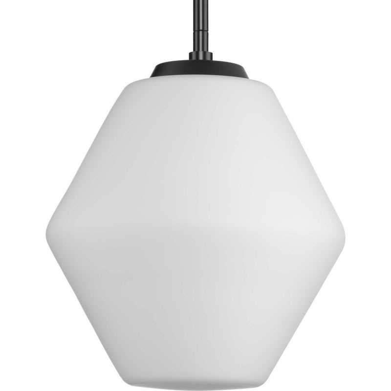 Progress Lighting P500409-31M One Light Pendant, Matte Black
