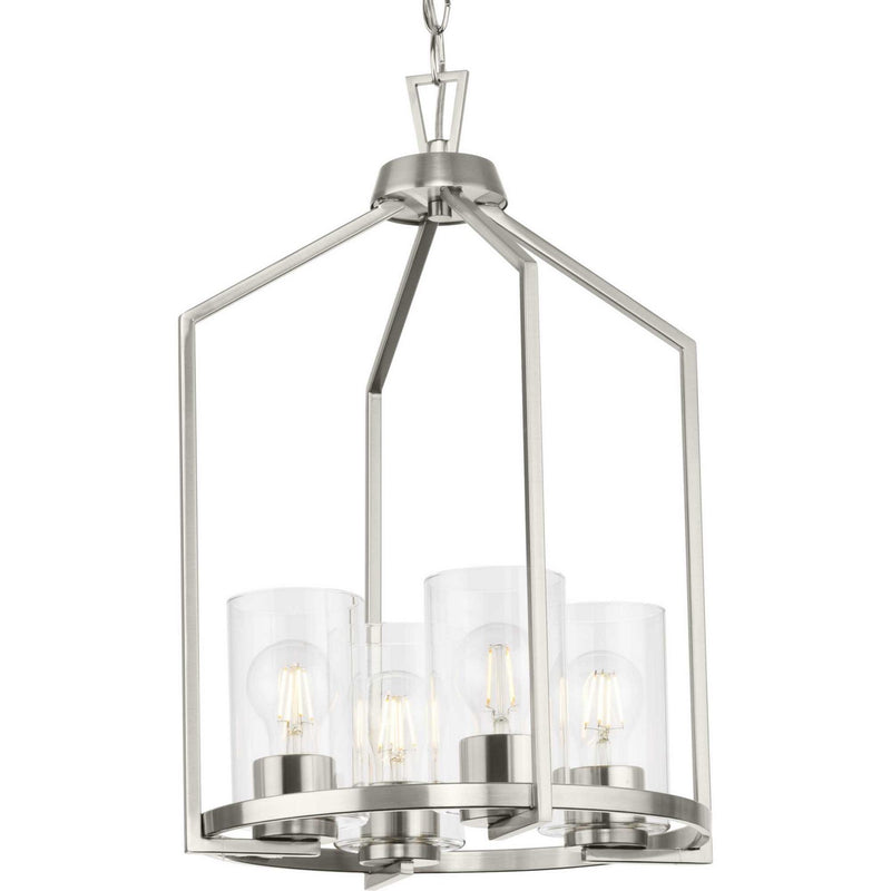 Progress Lighting P500411-009 Four Light Hall & Foyer Light, Brushed Nickel