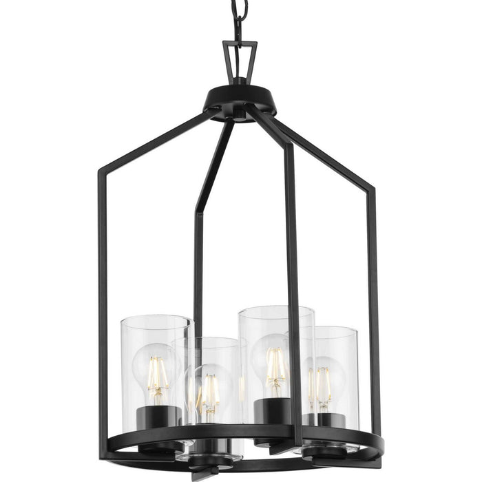 Progress Lighting P500411-31M Four Light Hall & Foyer Light, Matte Black