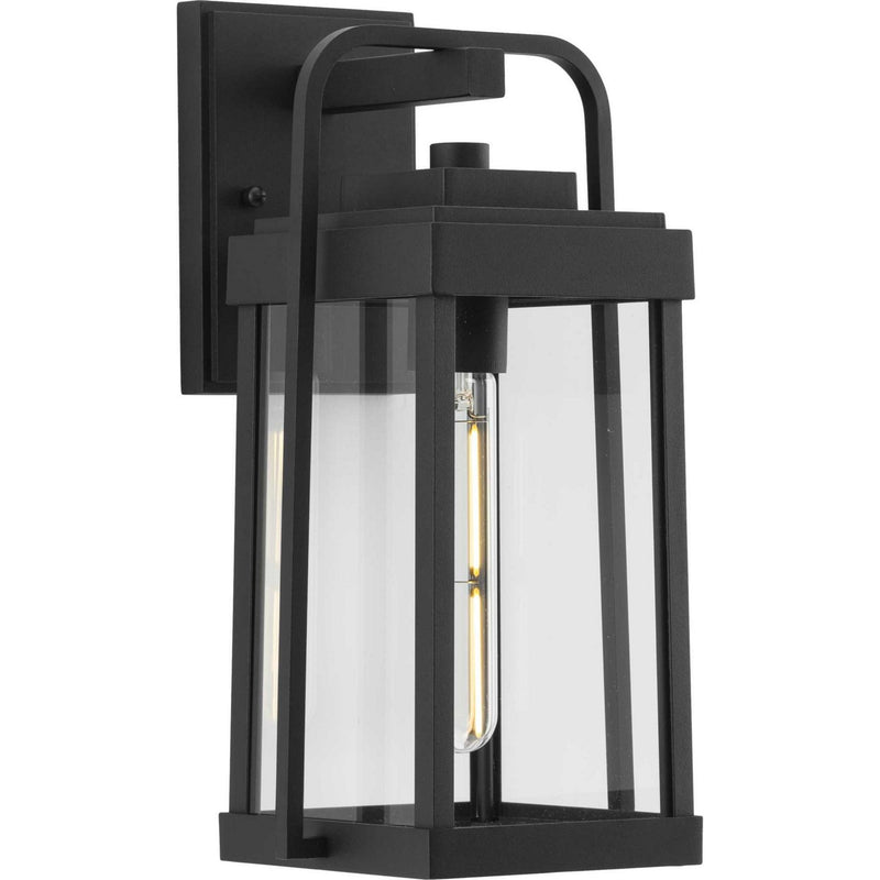 Progress Lighting P560286-031 One Light Outdoor Wall Lantern, Black