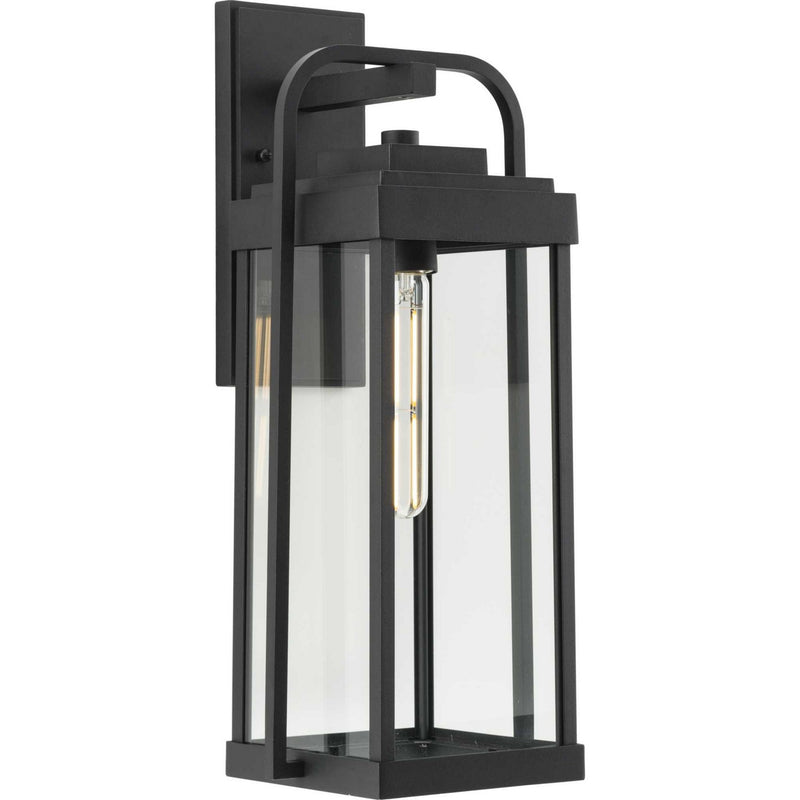 Progress Lighting P560287-031 One Light Outdoor Wall Lantern, Black