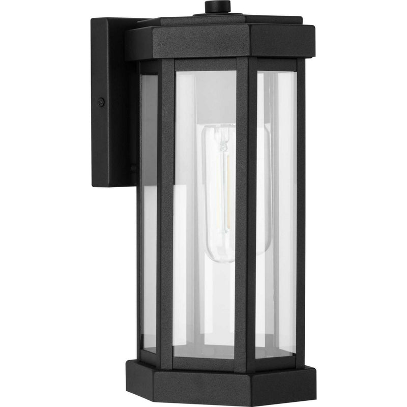Progress Lighting P560337-031 One Light Outdoor Wall Lantern, Black