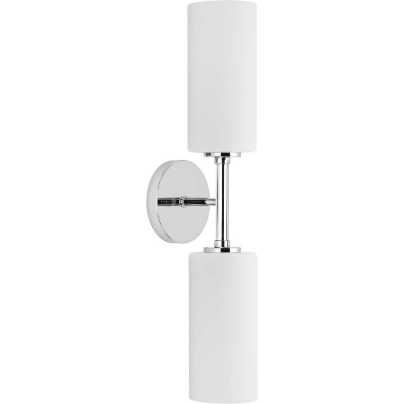 Progress Lighting P710116-015 Two Light Wall Bracket, Polished Chrome