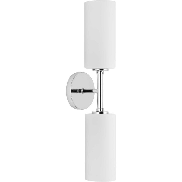 Progress Lighting P710116-015 Two Light Wall Bracket, Polished Chrome