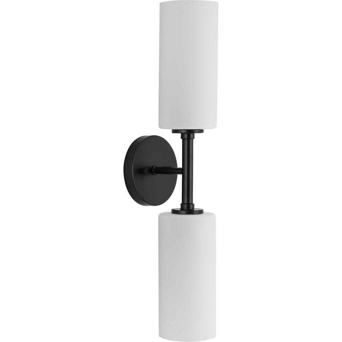 Progress Lighting P710116-31M Two Light Wall Bracket, Matte Black