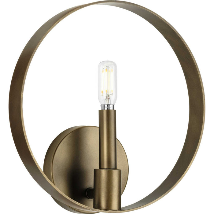 Progress Lighting P710117-196 One Light Wall Bracket, Aged Bronze