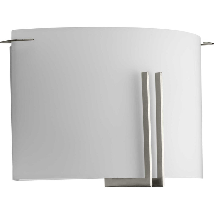 Progress Lighting P710118-009 Two Light Wall Sconce, Brushed Nickel