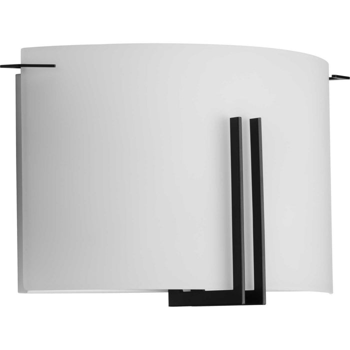 Progress Lighting P710118-31M Two Light Wall Sconce, Matte Black
