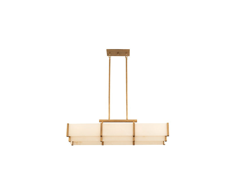 Savoy House 1-2330-5-60 Five Light Linear Chandelier, Distressed Gold
