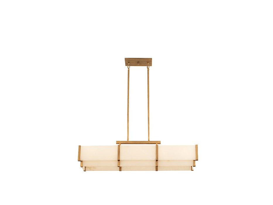 Savoy House 1-2330-5-60 Five Light Linear Chandelier, Distressed Gold