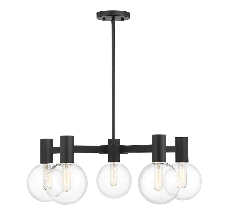 Savoy House 1-3073-5-89 Five Light Chandelier, Matte Black