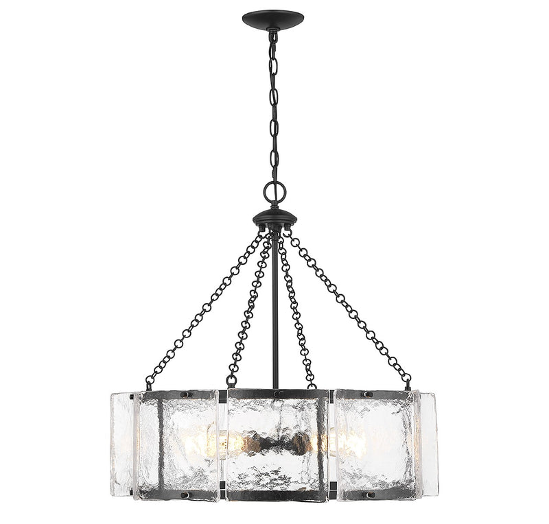 Savoy House 1-8200-5-89 Five Light Pendant, Matte Black