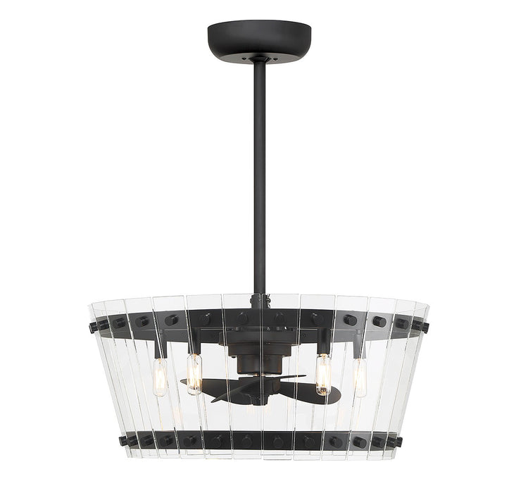 Savoy House 24-FD-8853-89 LED Fan D'Lier, Matte Black