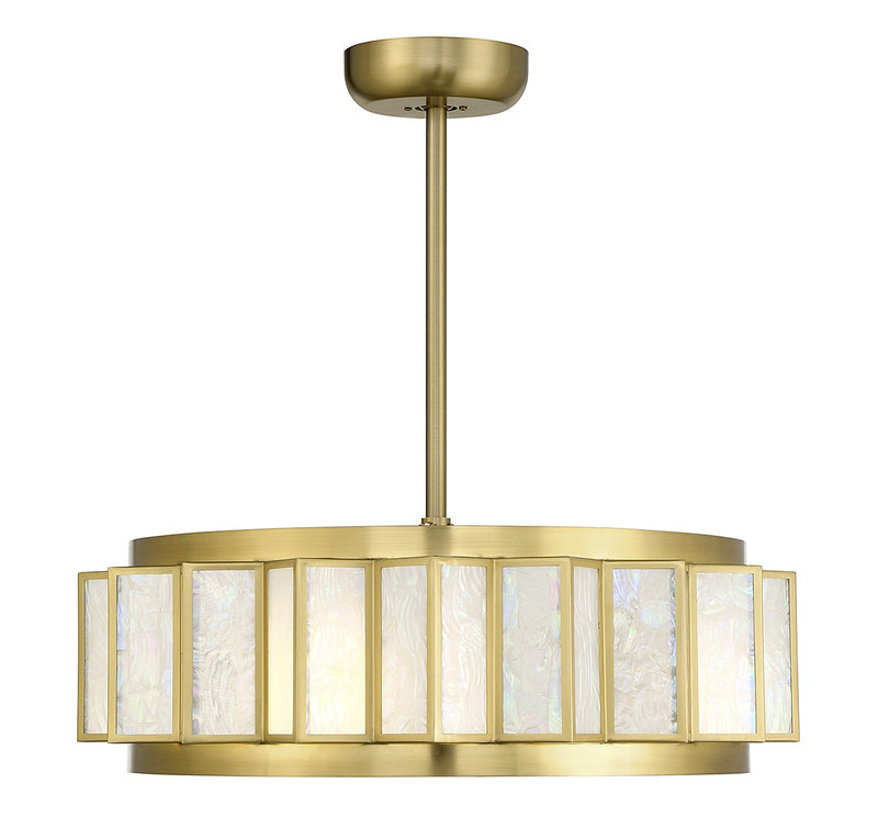 Savoy House 28-FD-690-322 LED Fan D'Lier, Warm Brass
