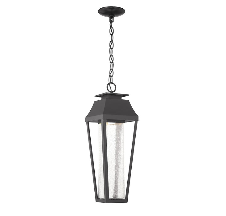 Savoy House 5-357-BK LED Outdoor Hanging Lantern, Matte Black