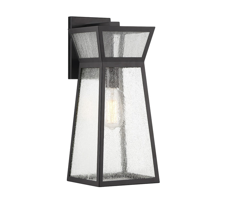 Savoy House 5-635-BK One Light Outdoor Wall Lantern, Matte Black