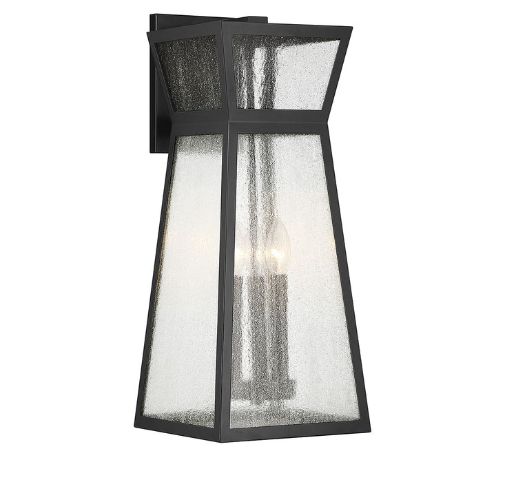 Savoy House 5-636-BK Three Light Outdoor Wall Lantern, Matte Black