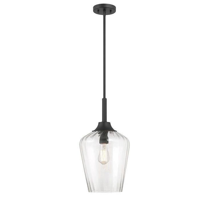 Savoy House 7-3390-1-89 One Light Pendant, Matte Black
