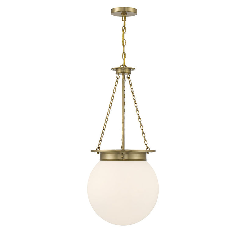 Savoy House 7-3901-3-322 Three Light Pendant, Warm Brass