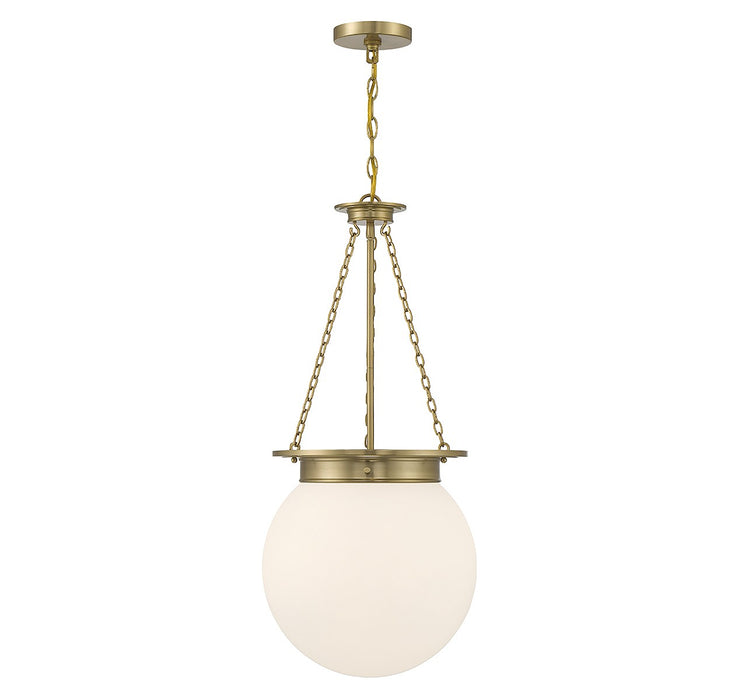 Savoy House 7-3901-3-322 Three Light Pendant, Warm Brass