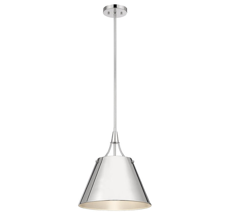 Savoy House 7-4499-1-109 One Light Pendant, Polished Nickel