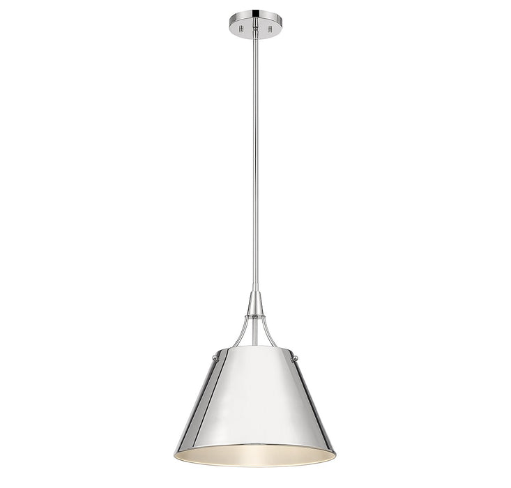 Savoy House 7-4499-1-109 One Light Pendant, Polished Nickel