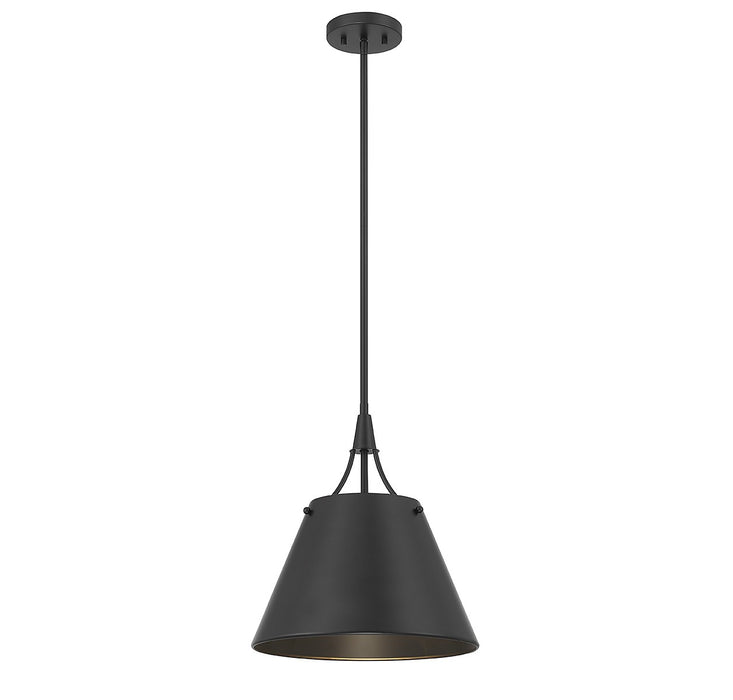 Savoy House 7-4499-1-89 One Light Pendant, Matte Black