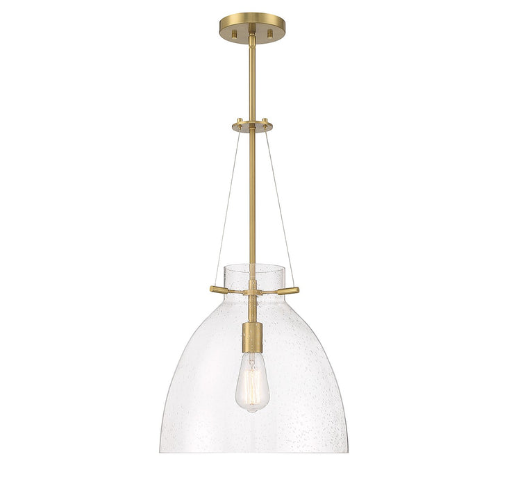 Savoy House 7-7006-1-322 One Light Pendant, Warm Brass