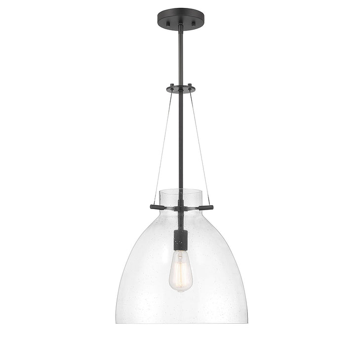 Savoy House 7-7006-1-89 One Light Pendant, Matte Black