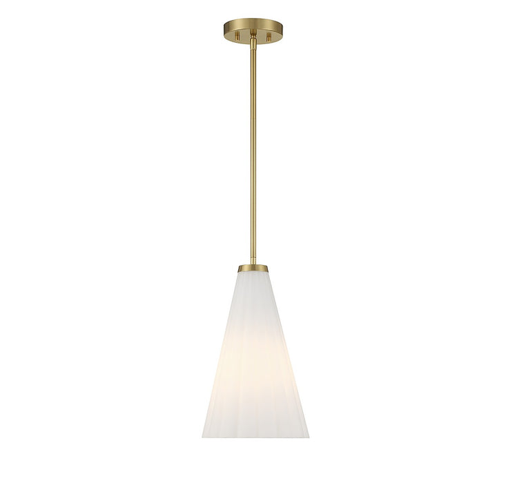 Savoy House 7-8840-1-322 One Light Pendant, Warm Brass