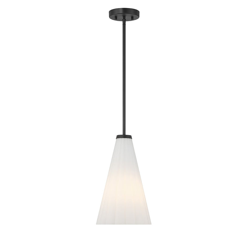 Savoy House 7-8840-1-89 One Light Pendant, Matte Black