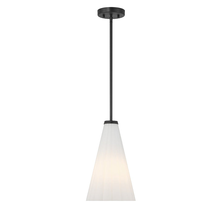 Savoy House 7-8840-1-89 One Light Pendant, Matte Black