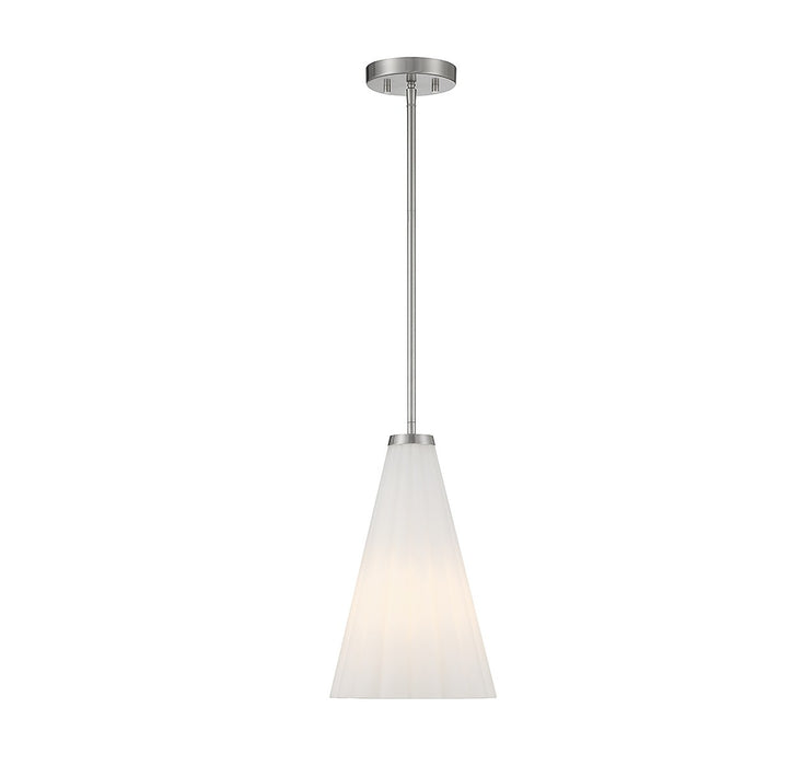Savoy House 7-8840-1-SN One Light Pendant, Satin Nickel