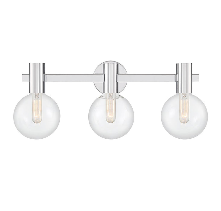 Savoy House 8-3076-3-11 Three Light Bathroom Vanity, Chrome
