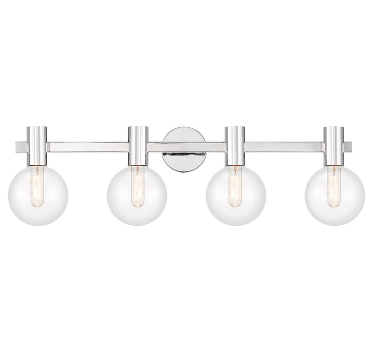 Savoy House 8-3076-4-11 Four Light Bathroom Vanity, Chrome