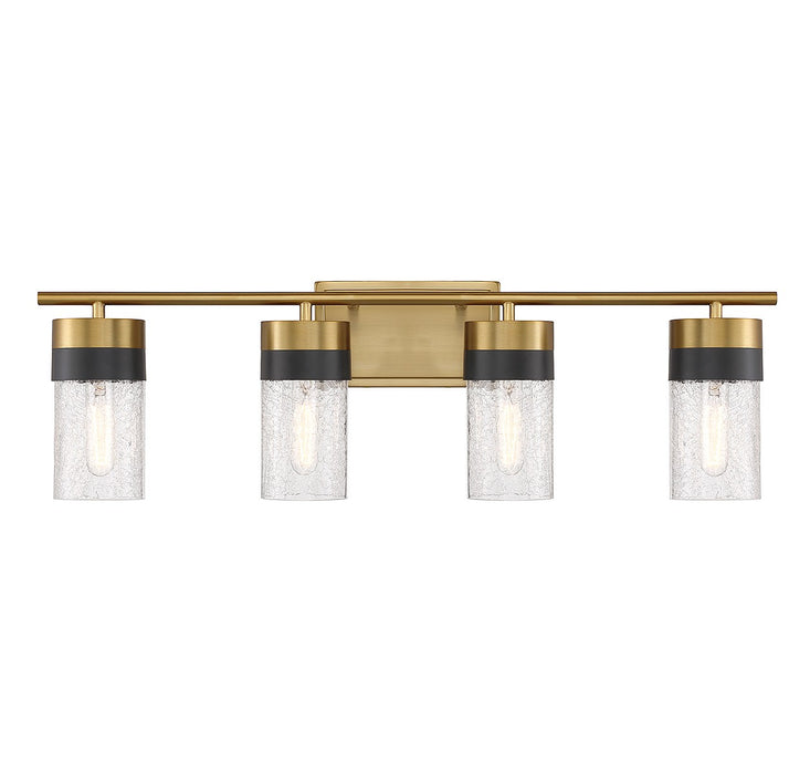Savoy House 8-3600-4-322 Four Light Bathroom Vanity, Warm Brass