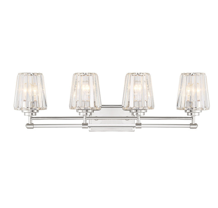 Savoy House 8-6001-4-109 Four Light Bathroom Vanity, Polished Nickel