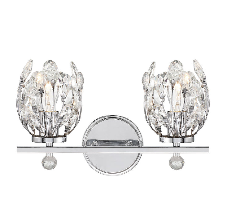 Savoy House 8-6601-2-11 Two Light Bathroom Vanity, Chrome