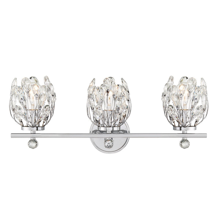 Savoy House 8-6601-3-11 Three Light Bathroom Vanity, Chrome