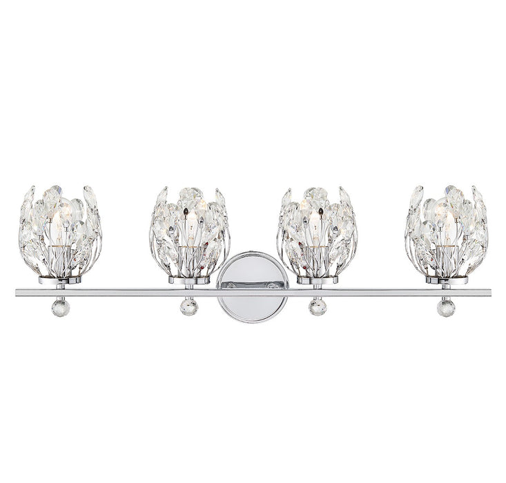 Savoy House 8-6601-4-11 Four Light Bathroom Vanity, Chrome