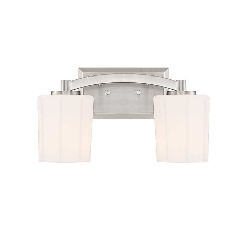 Savoy House 8-7710-2-SN Two Light Bathroom Vanity, Satin Nickel