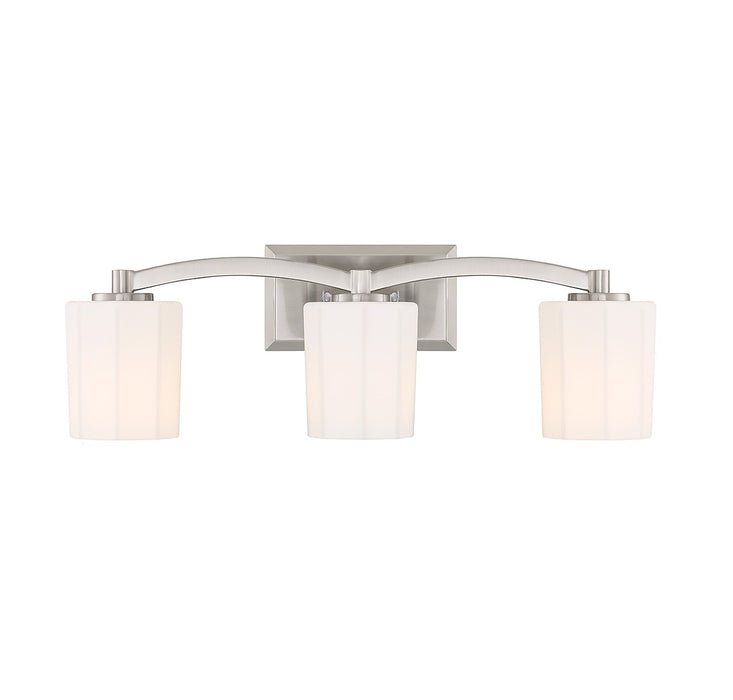 Savoy House 8-7710-3-SN Three Light Bathroom Vanity, Satin Nickel