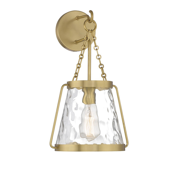 Savoy House 9-1801-1-322 One Light Wall Sconce, Warm Brass