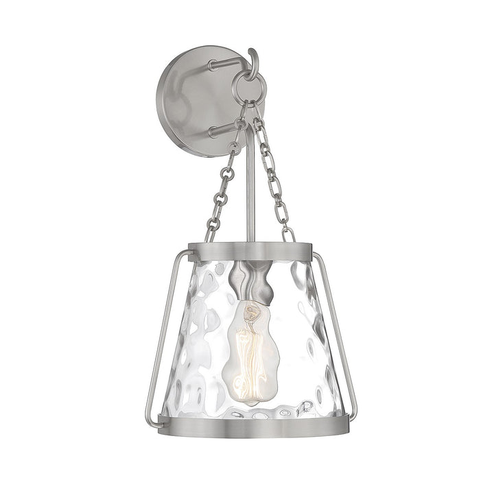 Savoy House 9-1801-1-SN One Light Wall Sconce, Satin Nickel