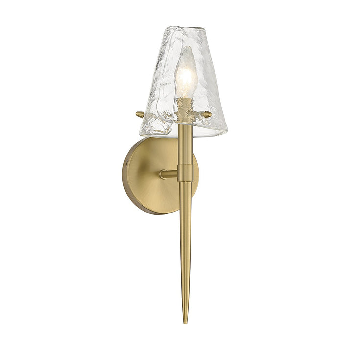 Savoy House 9-2104-1-322 One Light Wall Sconce, Warm Brass