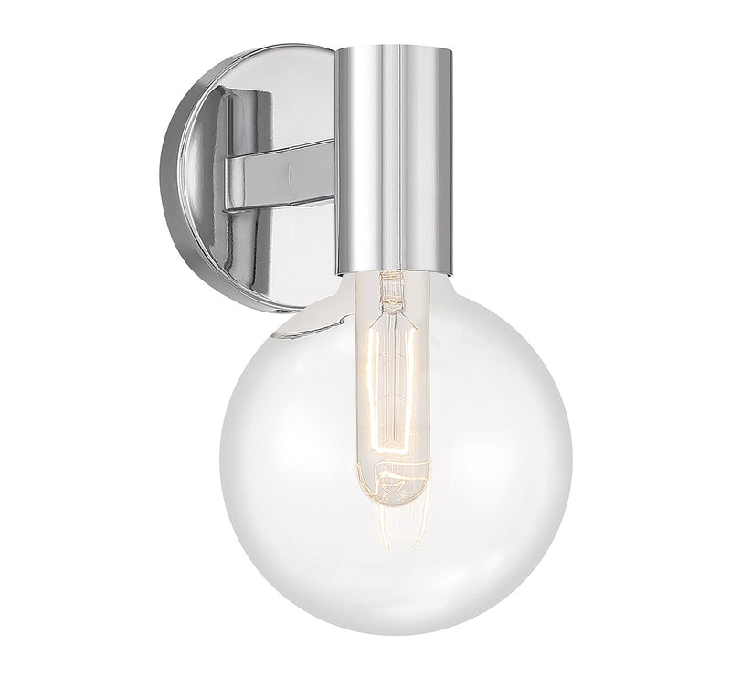 Savoy House 9-3076-1-11 One Light Wall Sconce, Chrome