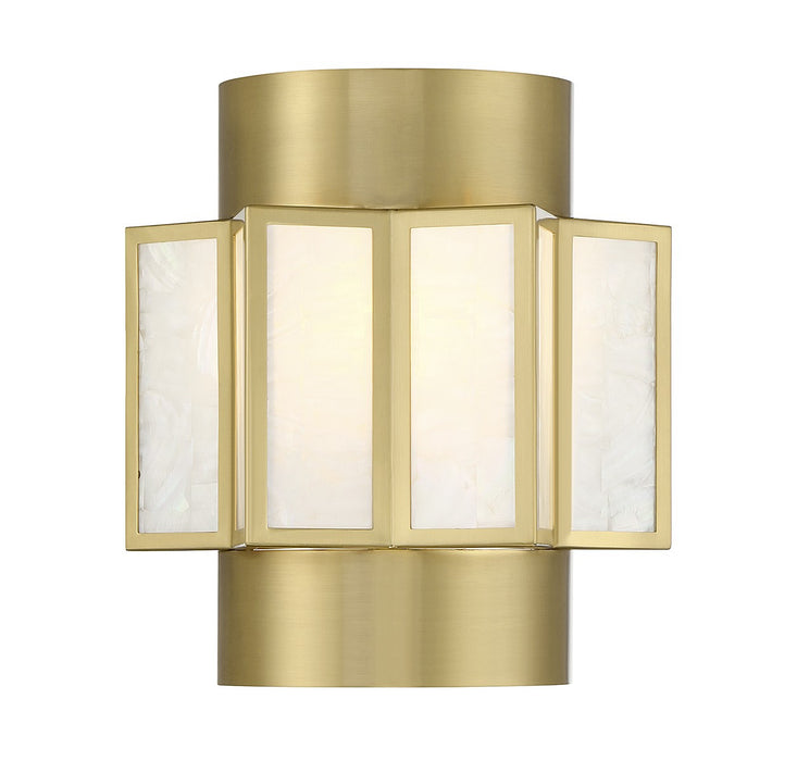 Savoy House 9-3164-2-322 Two Light Wall Sconce, Warm Brass