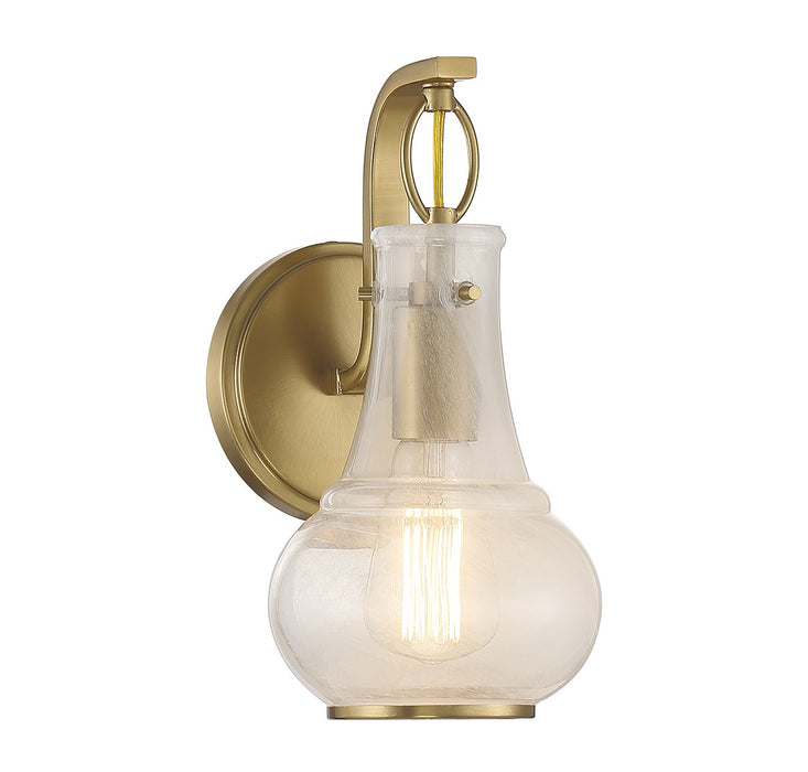 Savoy House 9-4417-1-322 One Light Wall Sconce, Warm Brass