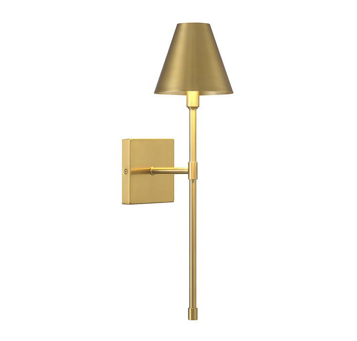 Savoy House 9-5201-1-322 One Light Wall Sconce, Warm Brass